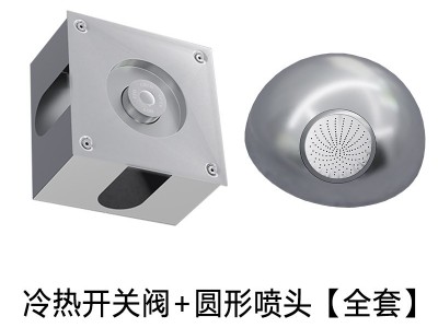 监管场所专用淋浴器花洒 304 不锈钢防悬挂水龙头 圣蓝安防卫浴工程