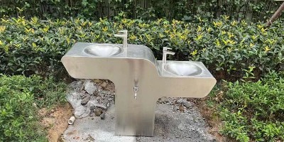黄山风景区引入户外不锈钢洗手池，登山游客中途洗手有了新去处